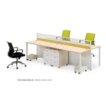 Elegant Design Minimalist Shared Working Space 4 Sitz Büroarbeitsplätze